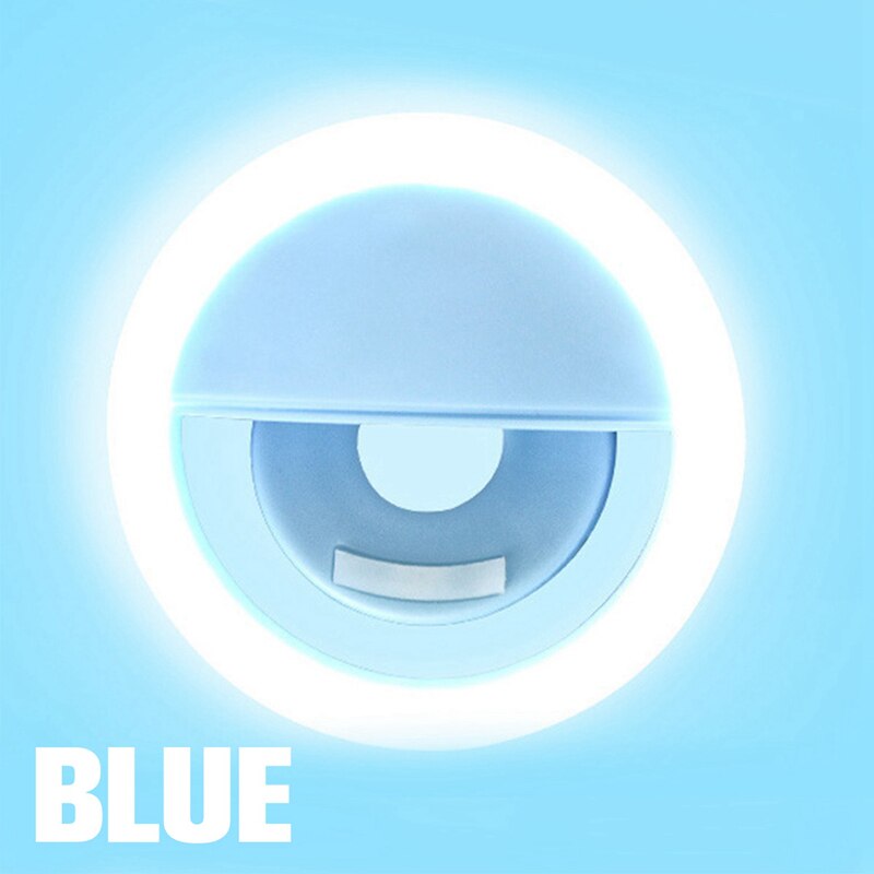 Bärbar led selfie lampring blixtbelysning led lampor dekoration mobiltelefoner foto nattljus spegel neonskylt selfie ring: 3