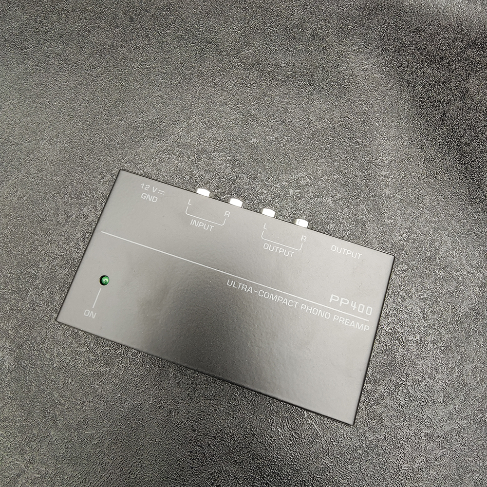 Ultrakompakter Phono-Vorverstärker-Vorverstärker mit RCA 1/4 Zoll TRS-Schnittstellen Preamplificador Phono-Vorverstärker PP400 mit EU-US-Stecker