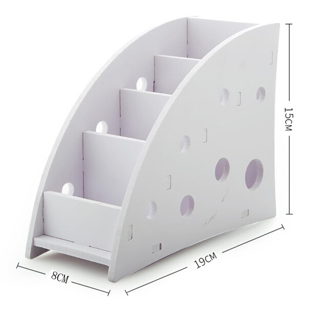 Storage Box Eco-friendly Plastic Wood TV Air Conditioner Remote Control Holder Home Office Sundries Storage Case Desk Organizer: Default Title