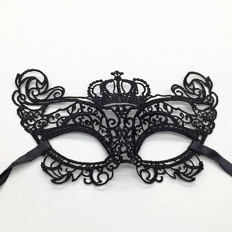 Women's Lace Mask Fashionable Black Fun Eye Mask Sexy Fun Black Dance Party Mask Accessories