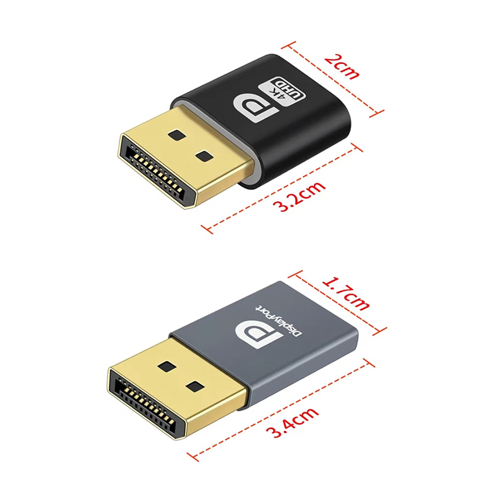 4K DP DisplayPort Plug Virtual Monitor Remote On Hold Wakeup Adapter 3060 Graphics Card Load Converter EDID Lock Screen Emulator