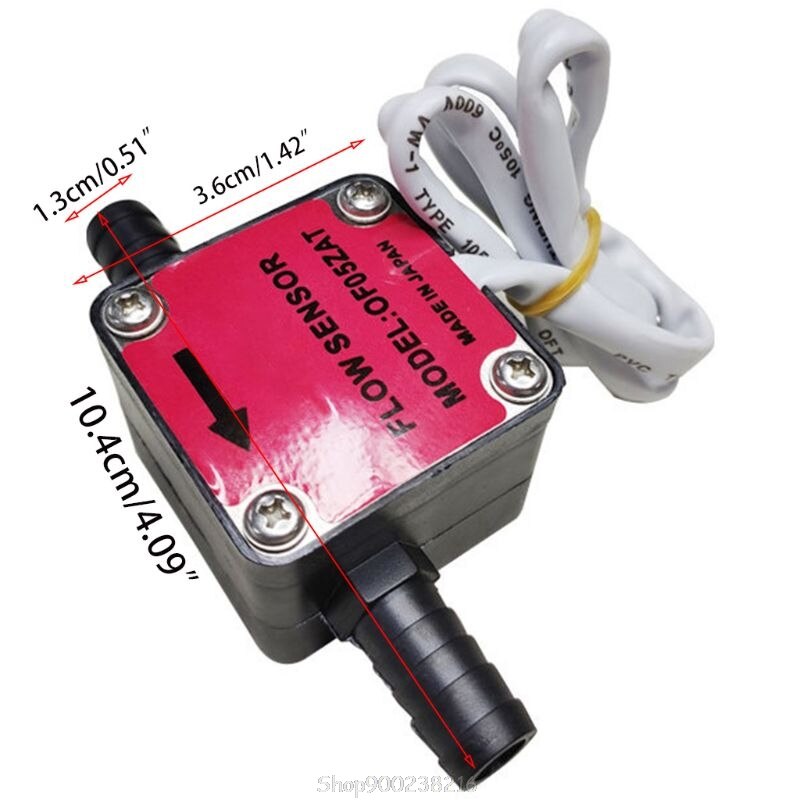 3" Flow Meter Indicator Sensor Counter Hall Flowmeter Lubricating Multipurpose Oil Fuel Gas Milk Water Liquid S05 20