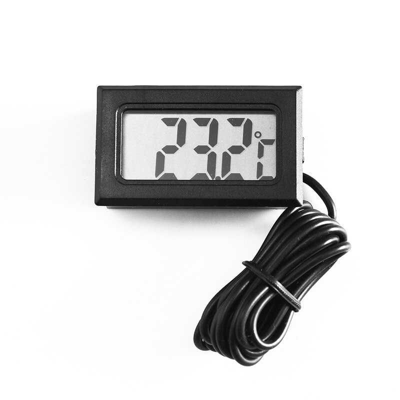 Waterproof LCD Digital Thermometer Aquarium Electronic Precision Fish Tank Temperature Measuring Tool with Probe Hygrometer^1