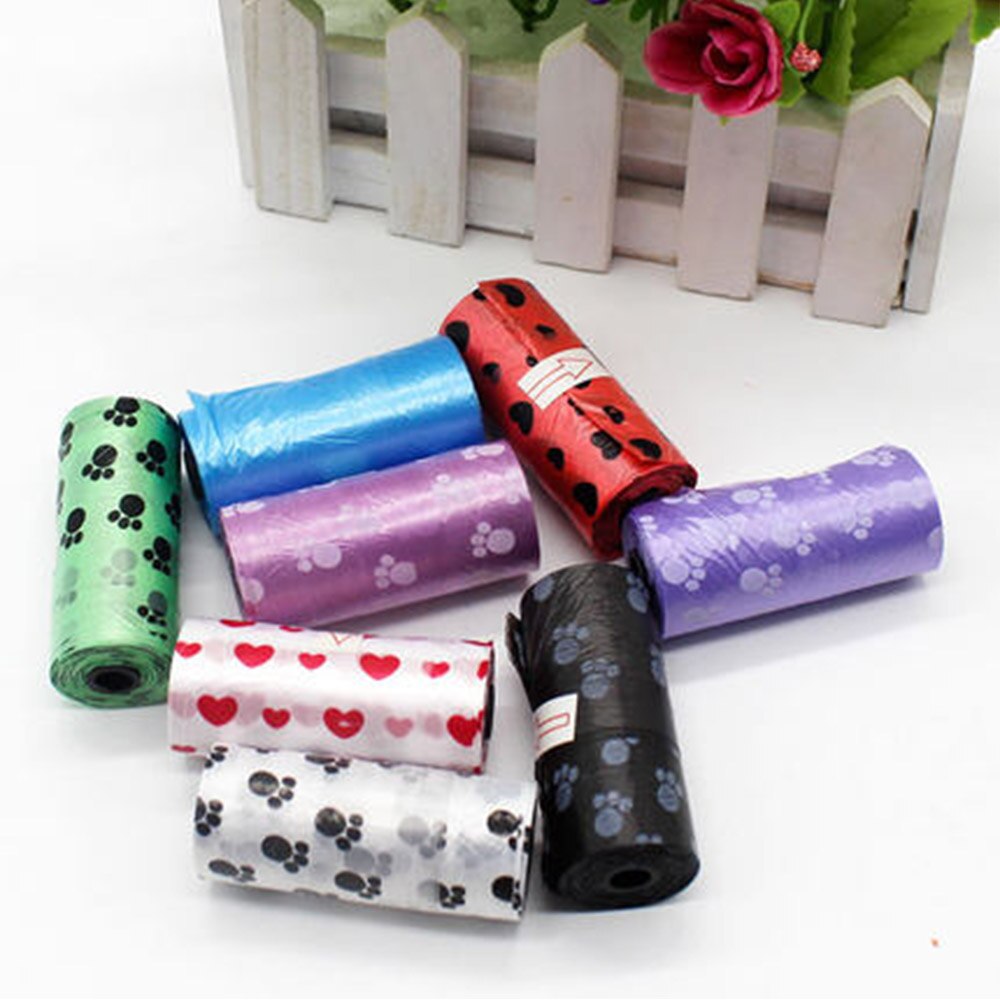 Sacs poubelles pour animaux de compagnie imprimés, protection de l'environnement, nettoyage, décapage, produits de nettoyage pour chiens et chats, bonne habitude