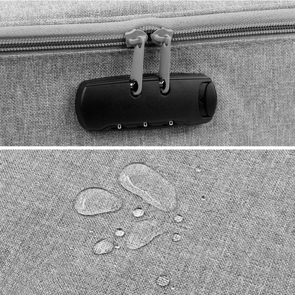 Bolsa impermeable para documentos Boona Oxford, bolsa de almacenamiento para documentos, bolsa para credenciales, bolsillo para documentos de almacenamiento con separador