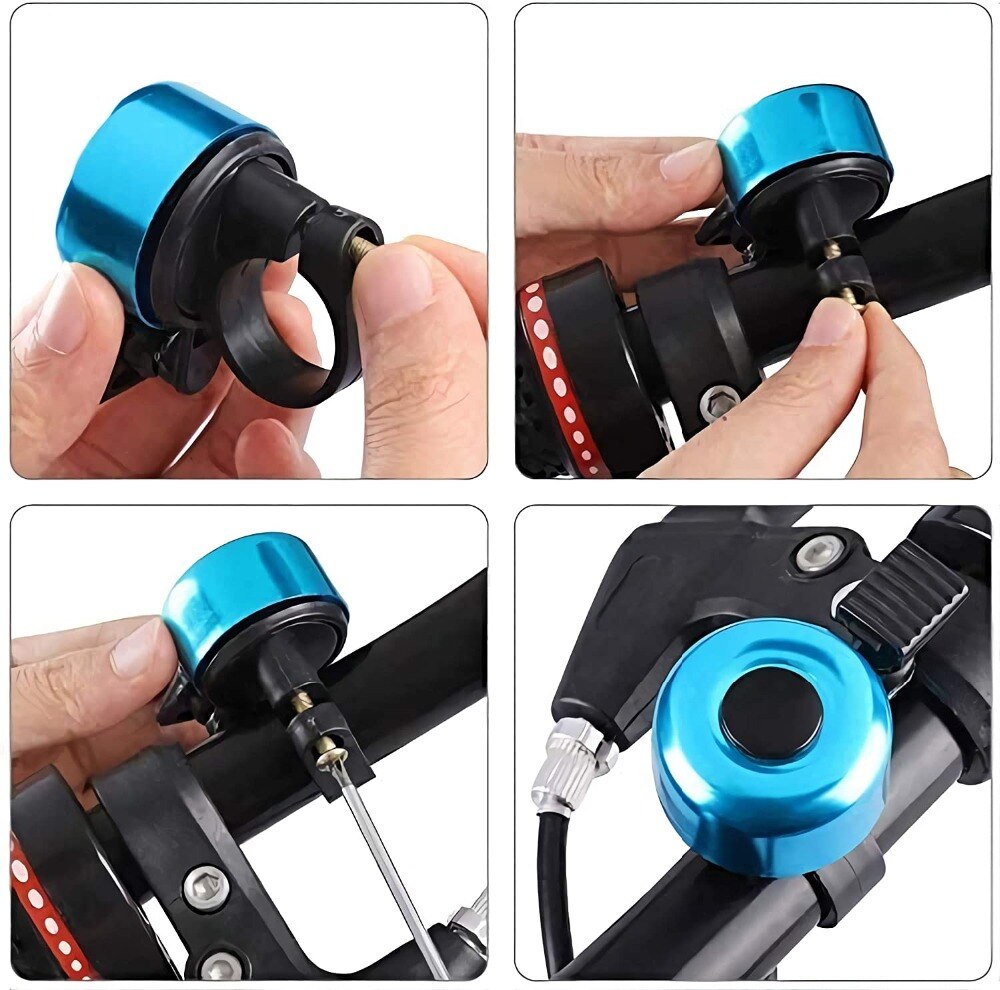 Horn Sound Alarm For Safety Cycling Bicycle Bell Alloy Mountain Road Bike Handlebar Aluminum Alloy Bicycle Call Bike Accessories