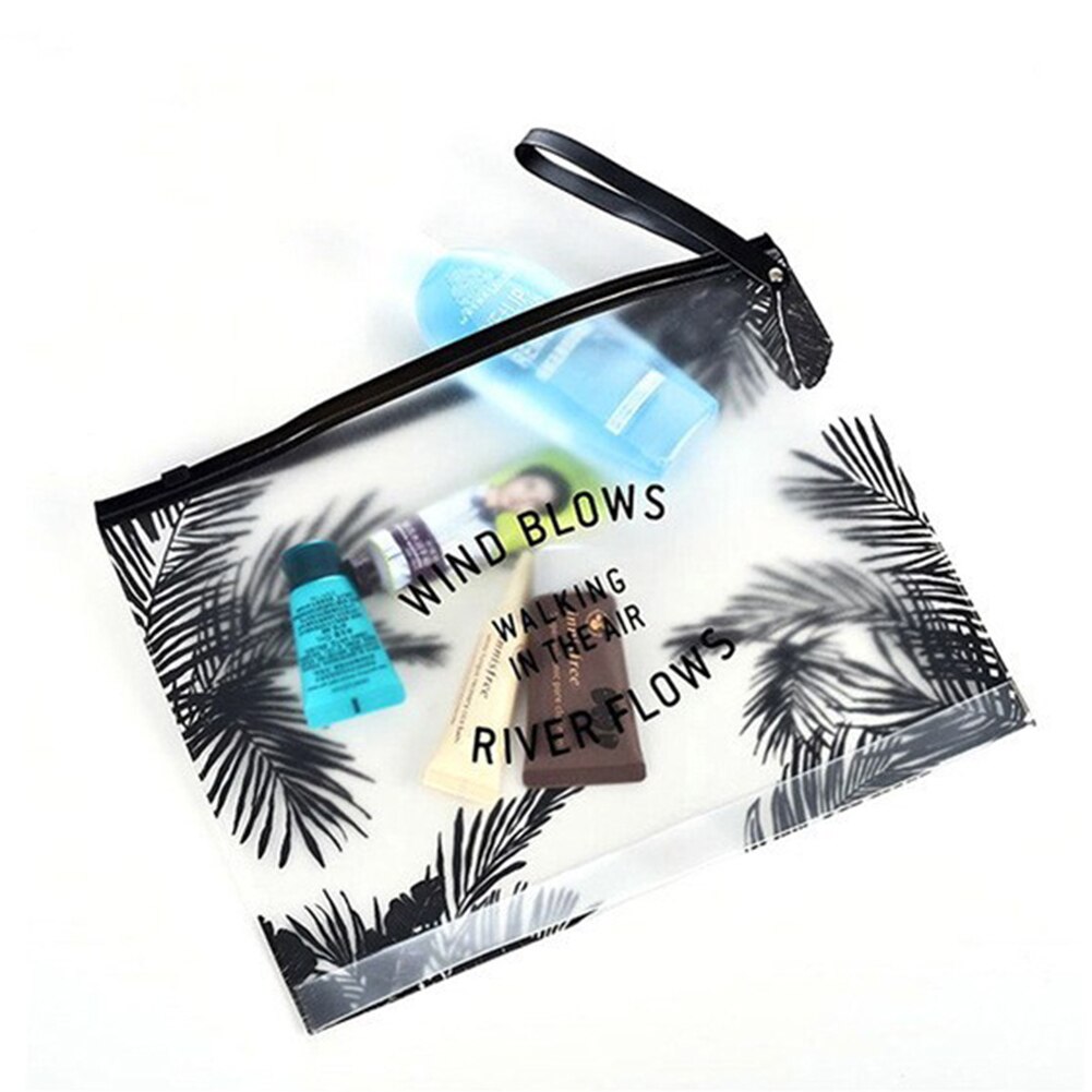 Tragbare PVC Wasserdicht transparent Druck machen-hoch Tasche Schreibwaren Lagerung Beutel