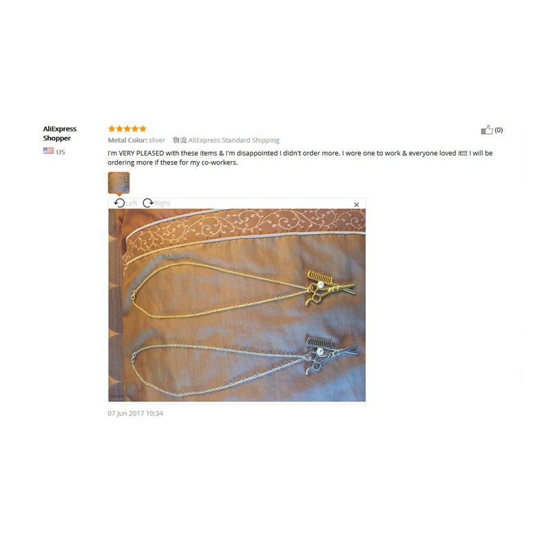 Colar pingente strass para cabeleireiros, tesoura e colar para homens, acessório para barbearia