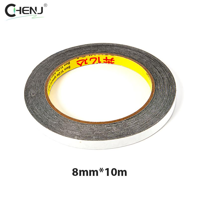 Cinta adhesiva de doble cara para reparación de teléfonos móviles, adhesivo de 1 piezas, 10m de grosor, 0,3mm, para pantalla táctil LCD: Transparente