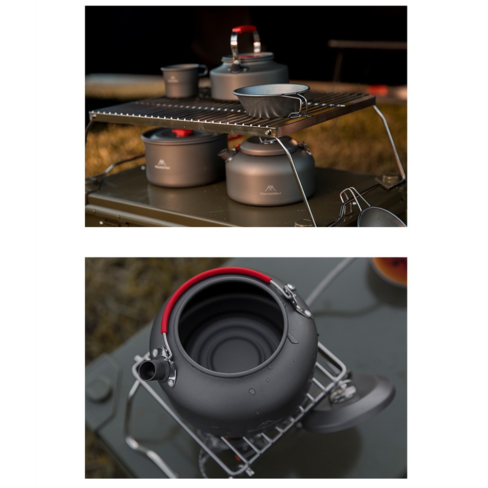 Draagbare Roestvrij Staal Water Ketel Kachel Voor Huishouden Outdoor Camping Reizen Picknick Gas Oven Cover Wandelen Apparatuur