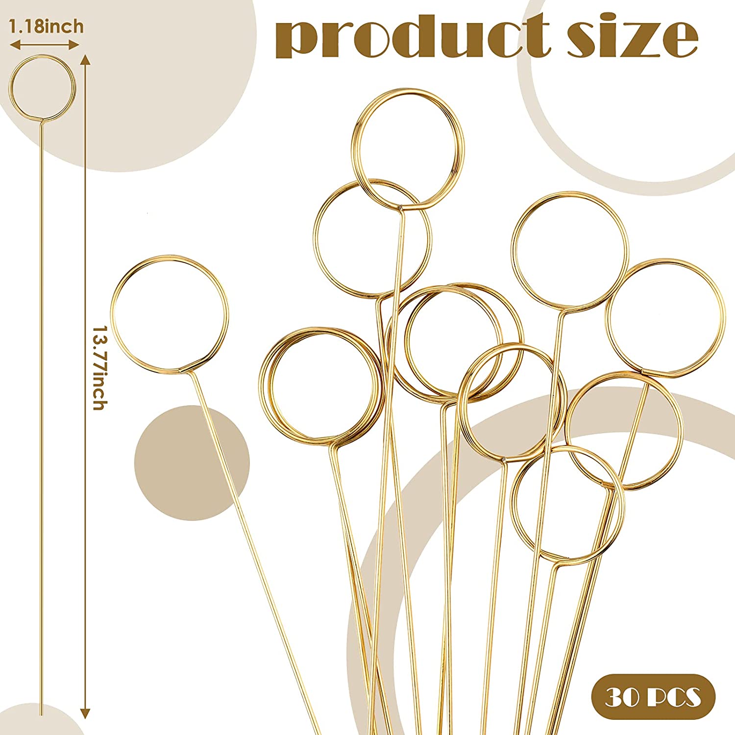 20 Pcs Metalen Draad Bloemen Plaats Kaarthouder Ronde Foto Memo Houder Pick Gold Bloemen Kaarthouder Clip Voor Bruiloft party Verjaardag