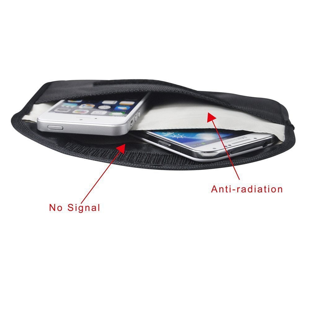 GSM 3G 4G LTE GPS RF RFID Signal Blokkeren Bag Anti-Straling Signaal Afscherming Pouch Wallet Case voor Mobiele Telefoon 6 Inch