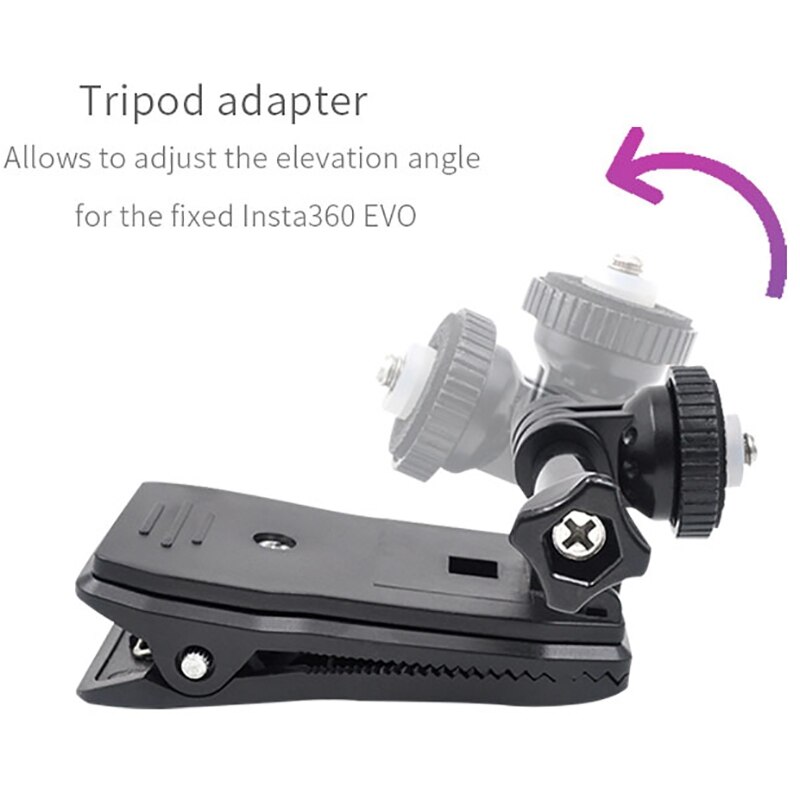 3c-2x tischhalterungen & saugnapf für insta 360 eins x/evo zubehör & rucksackclip