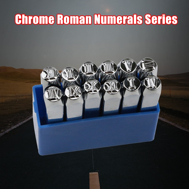 Number Stamp Set Iron Stamps Punch Press Tool Imprinting Marking Piece of Art for Stamps Leather Wood PW