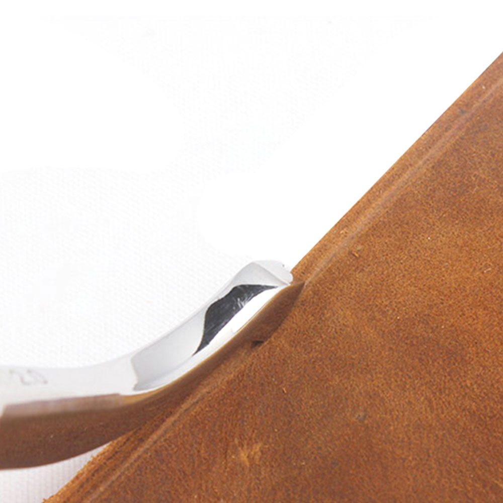 Leather Edge Creaser Leathercraft Edge Creasing Tool Leather Craft Hand Tools Leather Edge Tool with Wood Handle cold press