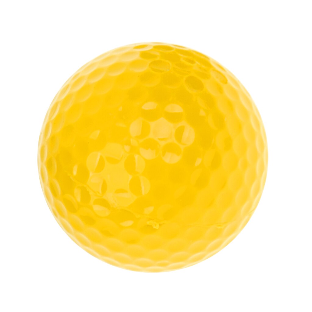 Synthetische Rubber Golfbal Golf Praktijk Bal Geel 42.6Mm
