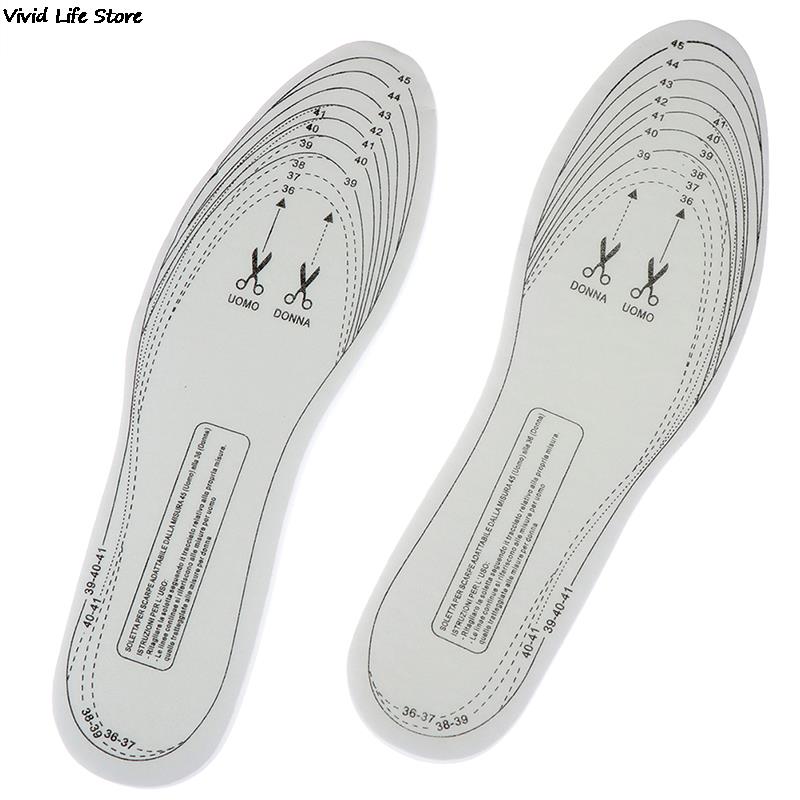1Pair Memory Foam Shoe Pad Insoles Thin Insole Breathable Sweat Absorbing Comfortable Massage Shock Sport Shoes Pad