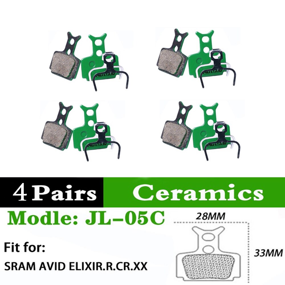 2 Paare Keramik Fahrrad Bremsbeläge MTB fahrrad 2Stck bremsbelag für S Shimano Sram eifrig M315 M355 M365 m395 M445 M447 MT200 M525 M375: 05C 4 Paare Keramik