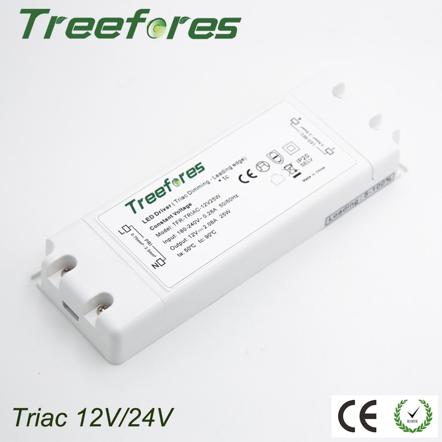 Triac 8W 15W 25W 50W 75W Dimmbare Led-treiber Adapter AC 110V 220V 230V 240V ZU DC 12V 24V Netzteil Transformator Regler