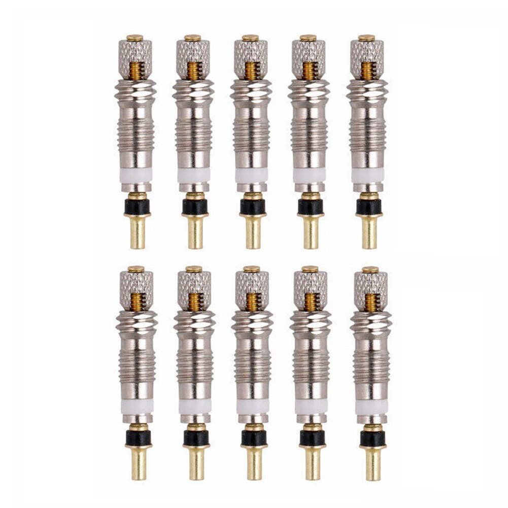 Lightweight Valve Cores with Tool Brass French Presta MTB Road Bike Repair Parts Easily Installation Personal Bicycle Parts: 10Pcs A