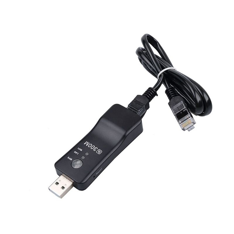 300M Wireless USB Lan HDTV Adapter Converter RJ-45 Wifi Card Router Repeater AXYB