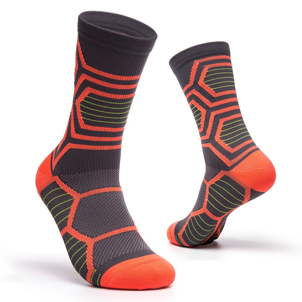 Outdoor Fietsen Sokken Elastische Anti-Slip Slijtvaste Schokabsorptie Teen Beschermende Training Compressie Sport Sokken
