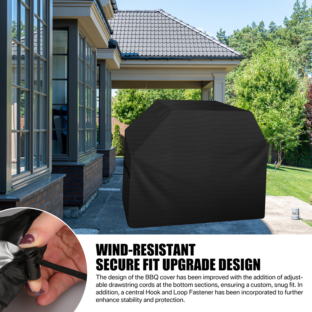 147x61x122CM BBQ Cover Gas Barbecue Cover for Weber BBQ Char Broil Outback Waterproof Heavy Duty UV Resistant Barbecue Covers