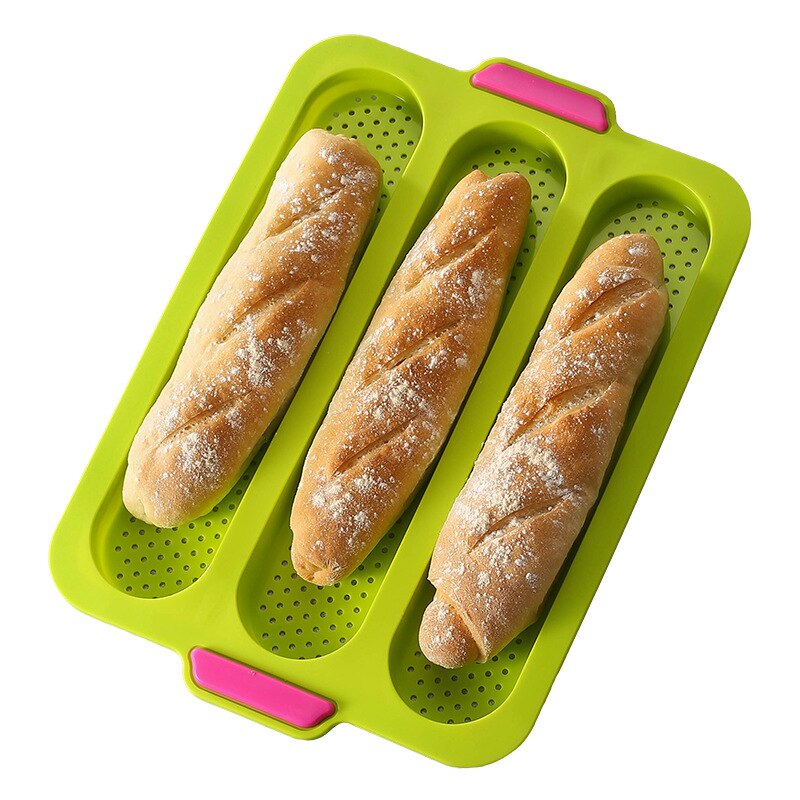 Franse Brood Bakvorm Brood Wave Bakplaat Praktische Cake Baguette Mold Pannen 3 Groef Golven Brood Bakken gereedschap