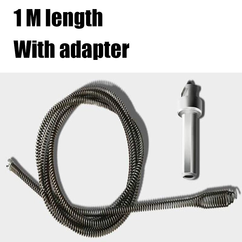 Spring Pipe Pipe Dredging Tools Drain Cleaner Sewer Sinks Basin Pipeline Clogged Remover Bathroom Kitchen Toilet Hair Catcher: 1M set