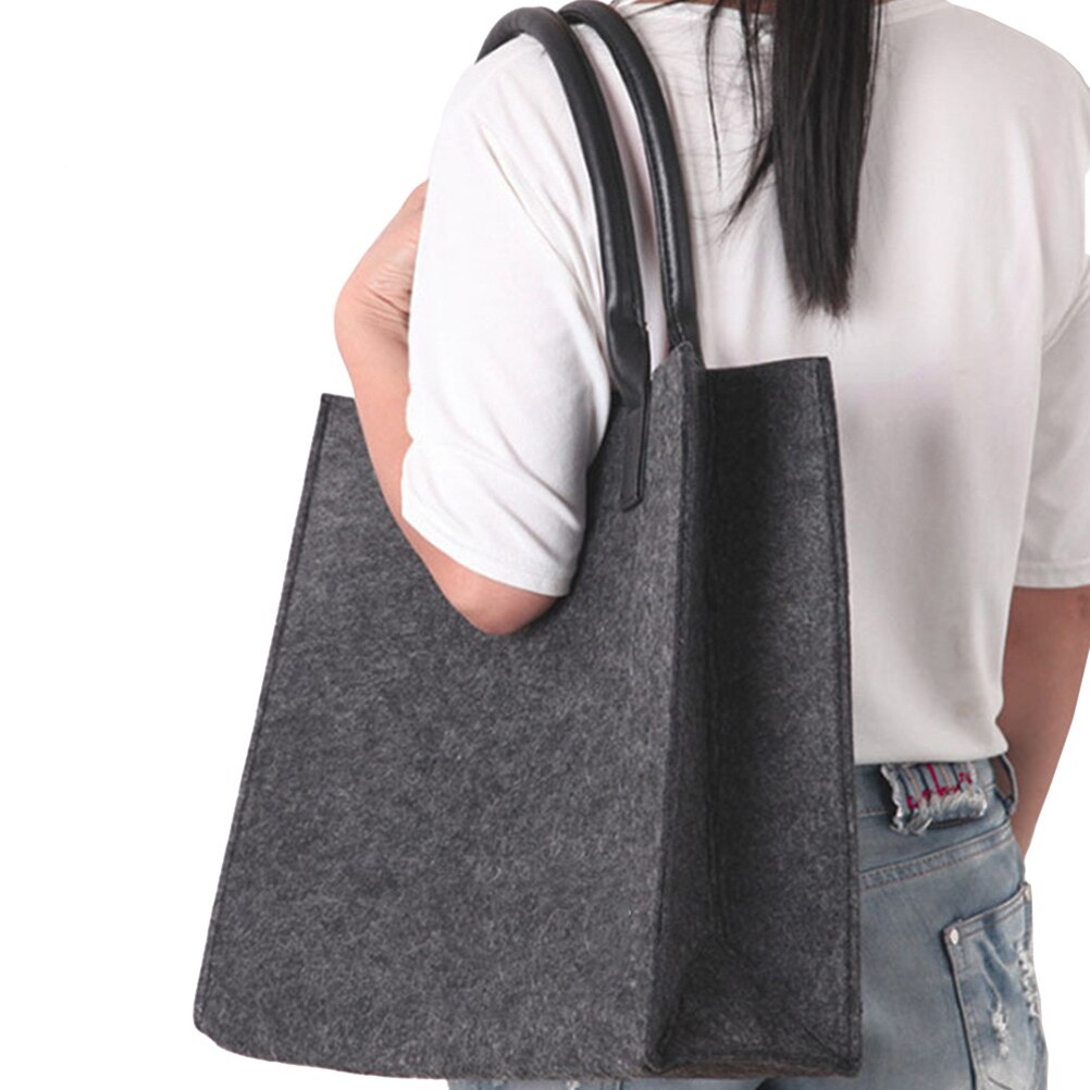 Sac de Shopping réutilisable pour femmes, sac à main en feutre pour téléphone, sac à épaule de rangement de loisirs voyage grande capacité pour femmes,