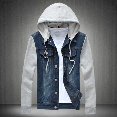 men&#39;s casual denim jacket with and comfortable men denim jacket size M-5XL: 5XL