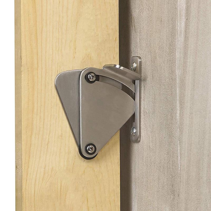 Sliding Barn Door Latch Lock/ Adds Privacy To Sliding and Hanging Track Systems To Your Existing Barn Door Hardware (Stainless