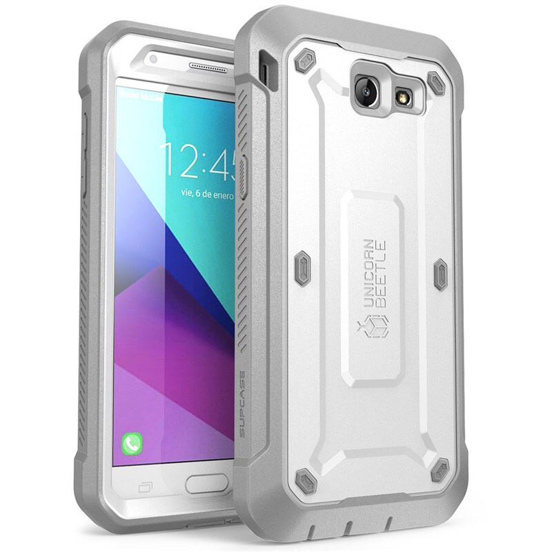 SUPCASE Voor Samsung Galaxy J7 Case UB Pro Full-Body Robuuste Holster Cover met Ingebouwde Screen Protector, NIET Fit J7: White