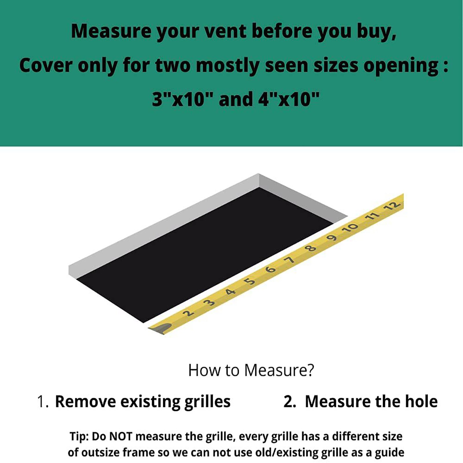 Home Magnetic Air Vent Screen Cover Easy Install Vent Air Intake Grille Cover Flow Vent Protective Cover for Wall Ceiling Floor