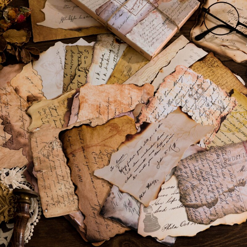 30 Sheets/Pack Antique Letters Postcard Retro Style Writing Greeting Card Scrapbooking Vintage Invitation Card