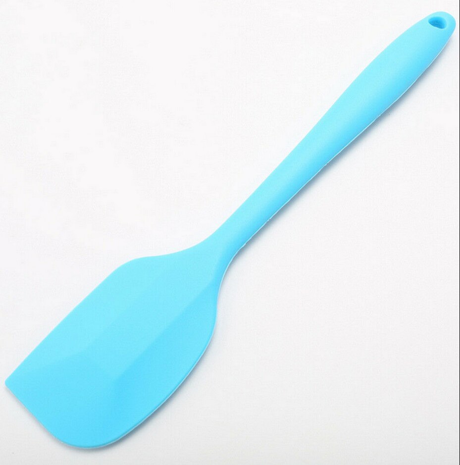 Silicone Spatula Non-scratch Heat Resistant Rubber Spatula Kitchen Baking Tools: Blauw