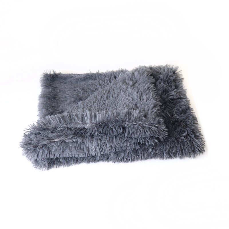 Pluizige Lange Pluche Hond Deken Mat Winter Hond Bed Mat Pet Kussen Soft Warm Puppy Kat Slapen Deken voor kleine Grote Honden: 2