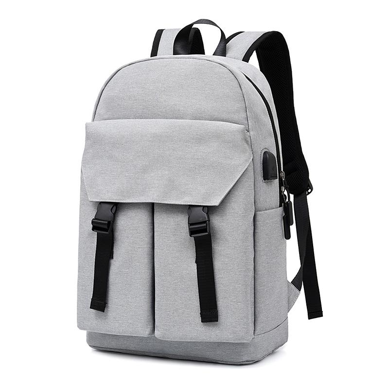 Negócios 15 polegada portátil mochila impermeável anti-roubo mochila mochila escolar mochila para homens plecaki meskie: Gray