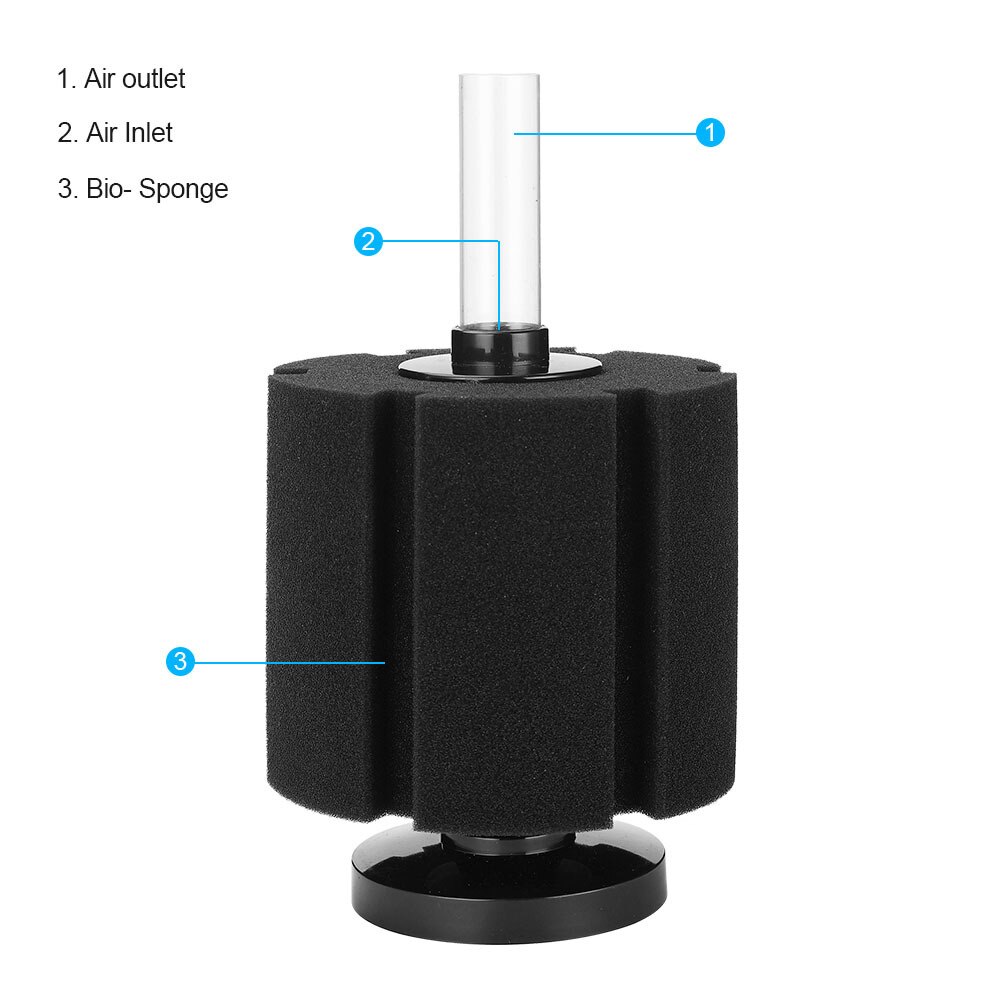 Filtro bioquímico de algodón de hada del agua, Material de filtro neumático de pecera, filtro de acuario silencioso, filtro de esponja