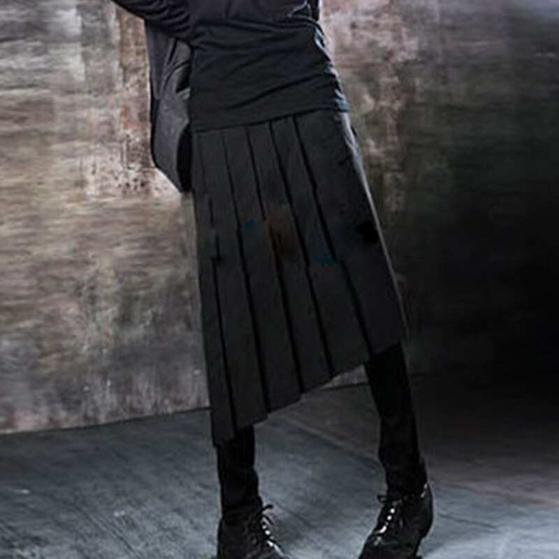 Persoonallisuus mies rento mekot miesten hame rintakuva hame culottes housut miehet plus koko saia masculina housut miehet \x27s pantalon homme