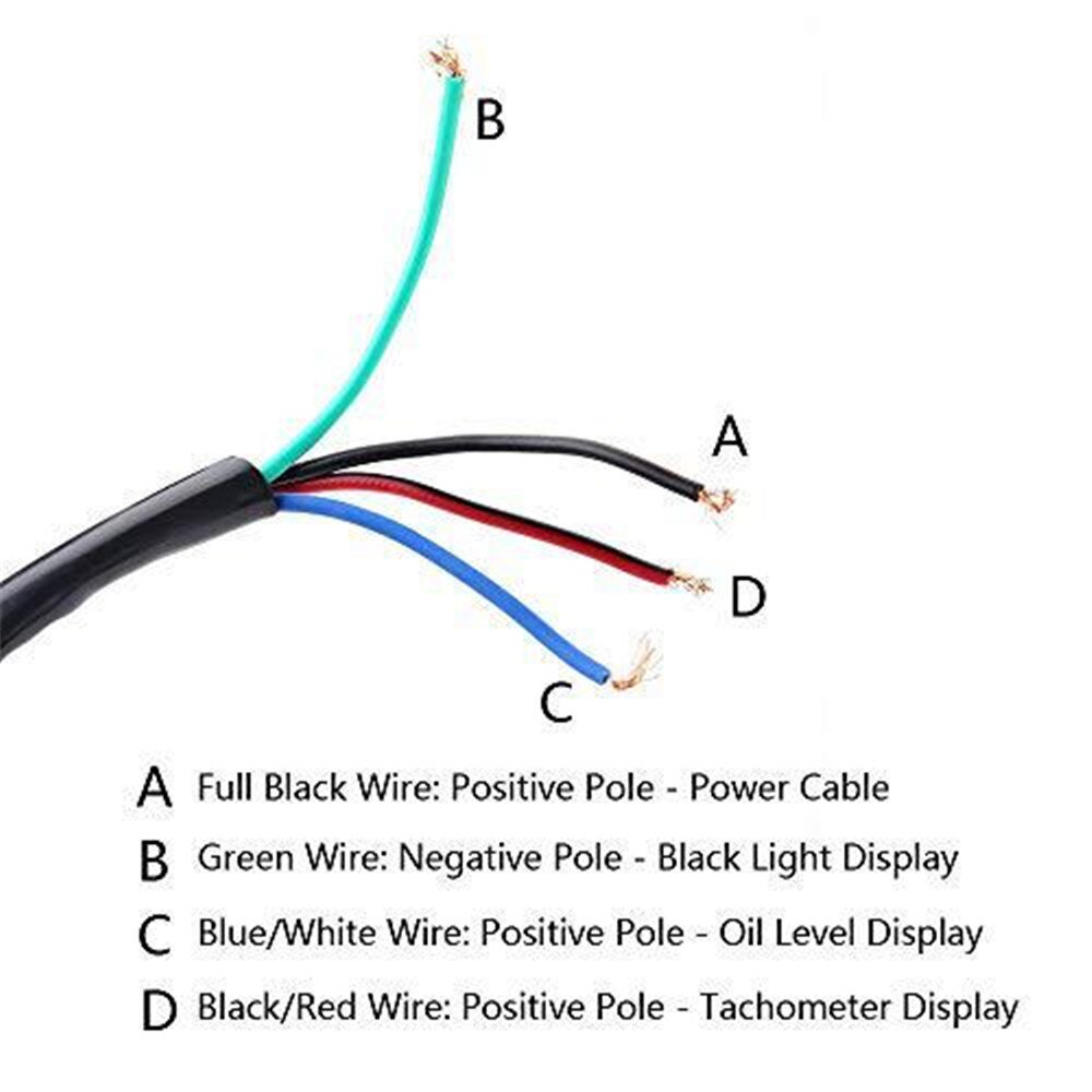 Motorfiets Lcd-scherm Snelheidsmeter Kilometerteller Techometer Fuel Gauge Voor Meest Populaire 12V Motor Kilometerteller