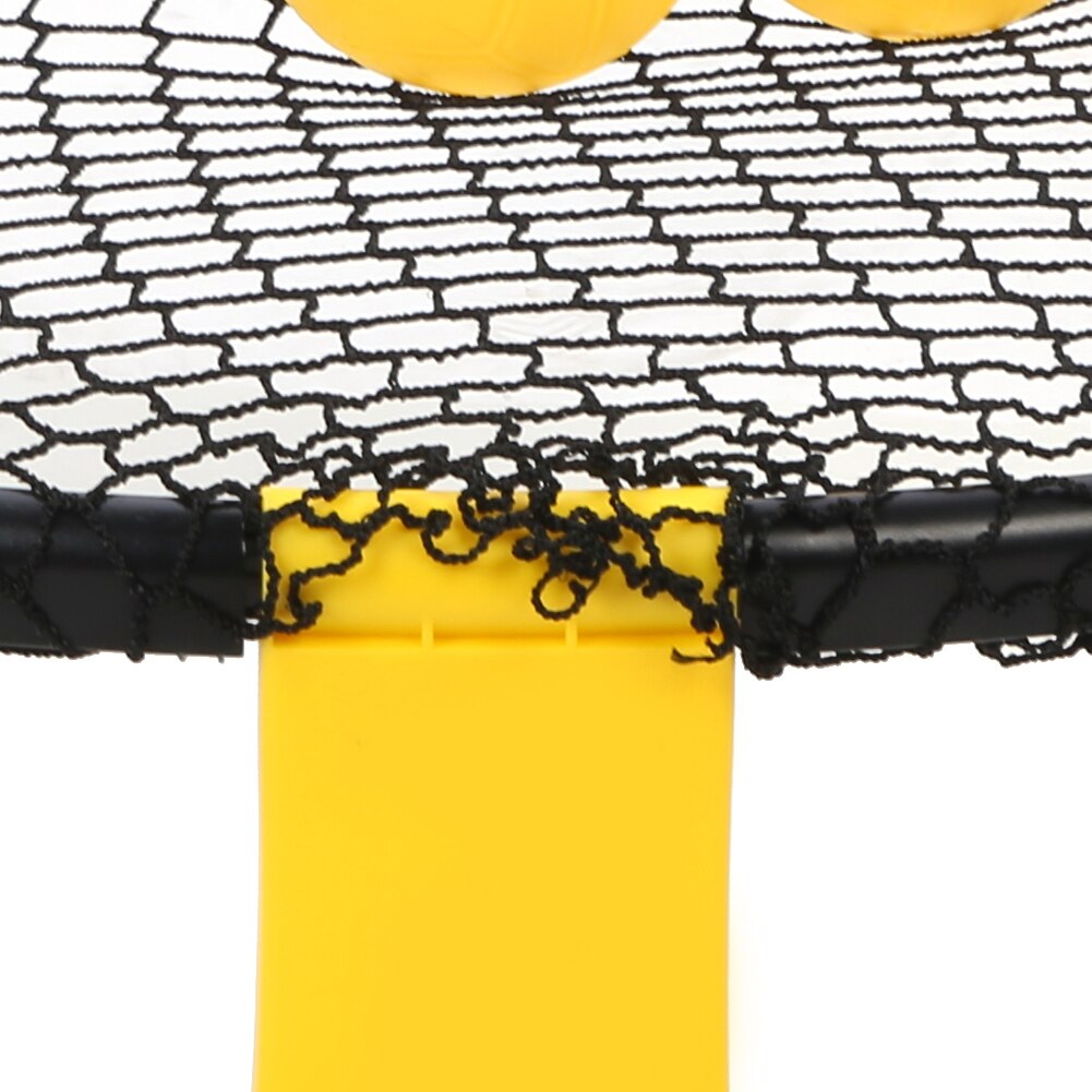 Mini beachvolleyboll spike bollspel set utomhus lag sport gräsmatta fitness utrustning nät med 3 bollar inflator mini spikeball