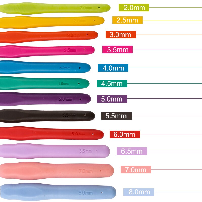 QIAO Crochet Hook Knitting Needle Sewing Accessories For Knitting Yarn Needlework Knitting Crochet Hook Needle Sewing Tools