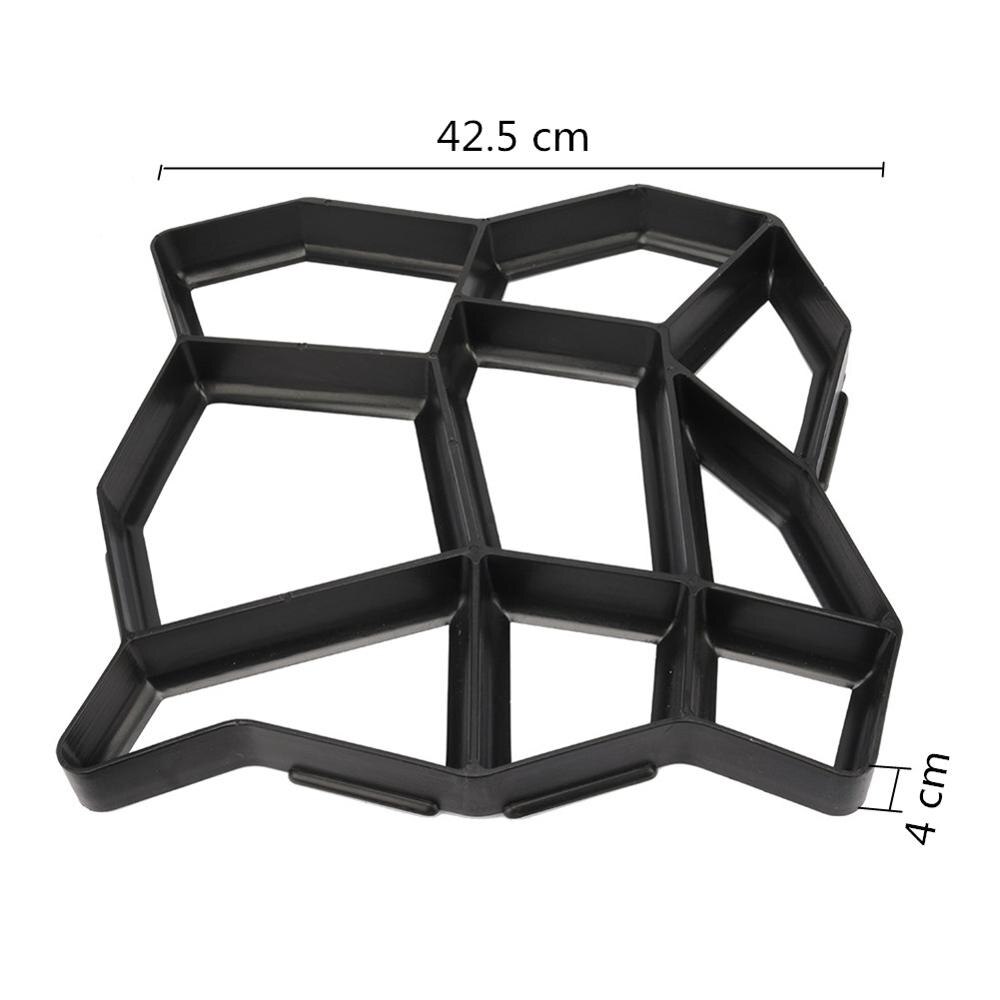 Plastic Path Maker Garden Pavement Mold Garden Stone Road Concrete Molds DIY Manually Paving Building Tool: Ice flower type
