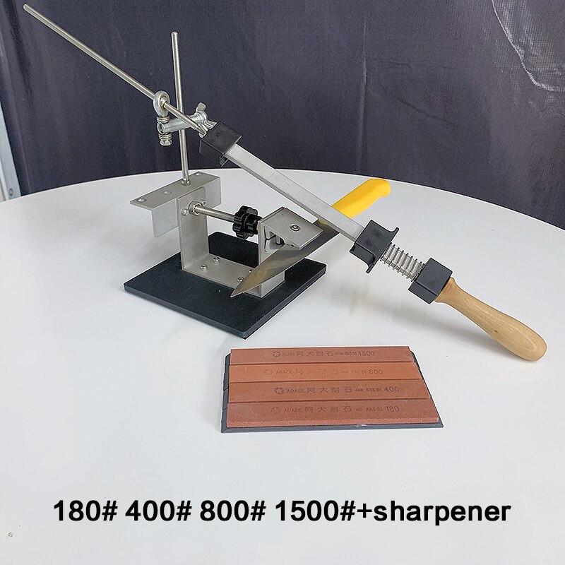 kitchen knife sharpener whetstone diamond set sharpening tools Multifunction Fixed angle sharpener apex edge blade ruby bar: whetstone set