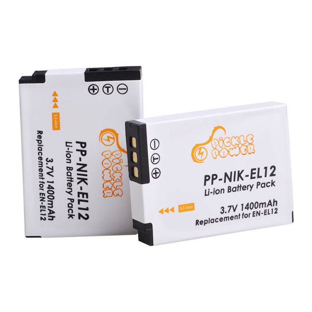 EN-EL12 EN EL12 Battery Charger Kits for Nikon CoolPix S610c S1000pj S6200 S6300 S9400 S9500 S9200 S9700 S9900 AW120 AW110 S70.