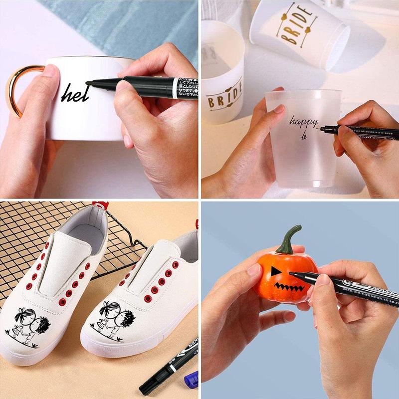 1 DIY double-head hook line pen Waterproof Fade Proof PenTip Sketch Liner Marker Pen Black Micron Fine For Mang Water X6Q6