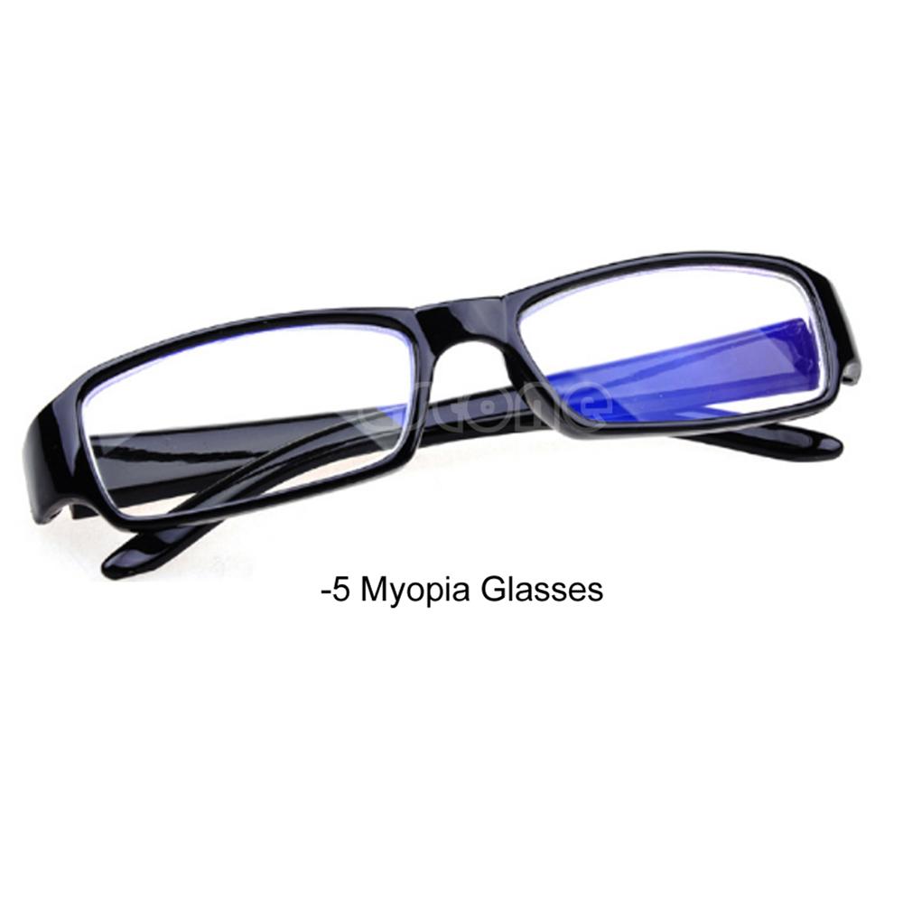 Black Eyeglass Frames Myopia Glasses -1 -1.5 -2 -2.5 -3 -3.5 -4 -4.5 -5.5 -6: -500