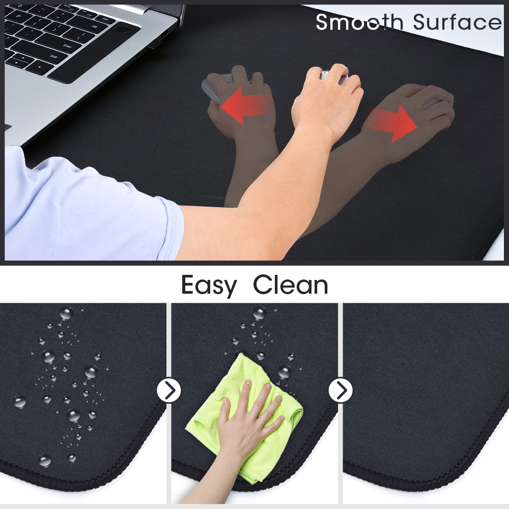 Gamer Mousepad Anti-slip Natural Rubber Desk Mat Mouse Mat Locking Edge Play Mat of Computer Keyboard Gameing Mouse Pad 4 Color