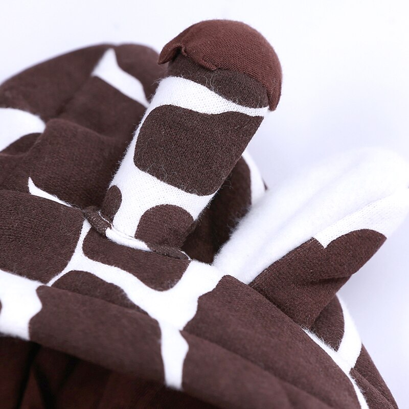Nette reizende cartoon giraffe baumwolle baby jungen mädchen overall neugeborenen winter dicke herbst baby outfit Weihnachten kinder kleidung